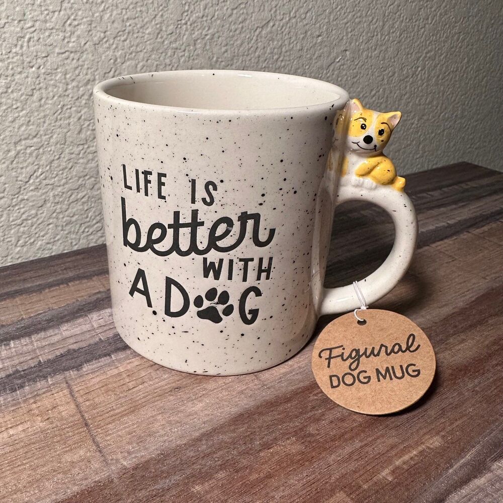 “Life is Better with a Dog” Corgi Coffee Mug